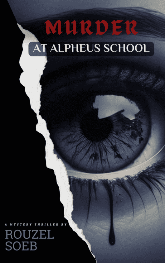 A mystery thriller novel, "Murder at Alpheus School" by Rouzel Soeb